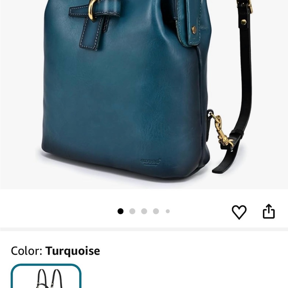Old Trend Pamela Brown Leather Women's Convertible Backpack - Picture 5 of 6